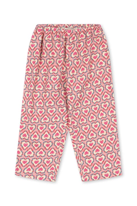 Konges Sløjd Nohavice detské bavlnené MAITE PANTS GOTS ružové KS106142