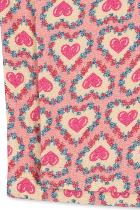 Konges Sløjd Spodnie dziecięce bawełniane MAITE PANTS GOTS różowe KS106142
