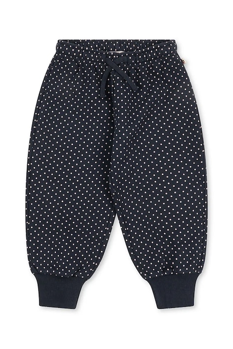 Konges Sløjd Spodnie dresowe dziecięce z bawełną LOU DOT SWEAT PANTS GOTS czarne KS106119