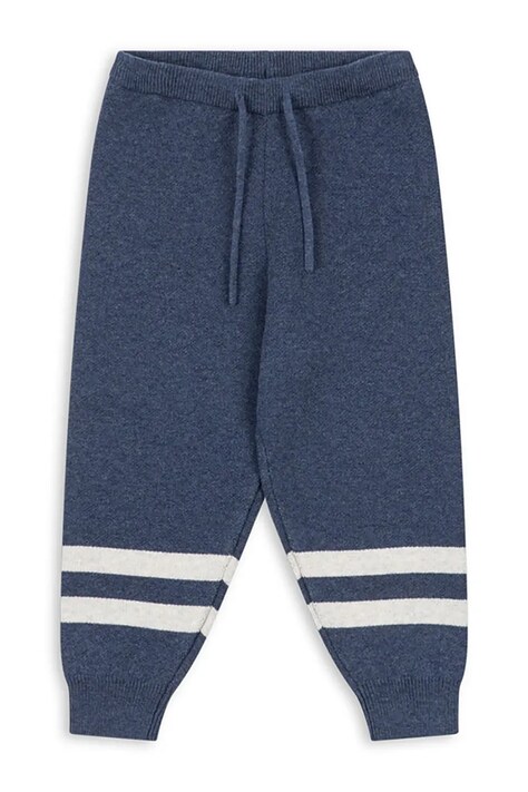 Konges Sløjd Spodnie dresowe dziecięce z dodatkiem wełny LAPIS PANTS WOOL granatowe KS106094