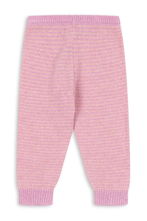 Konges Sløjd Spodnie dresowe dziecięce z wełną BERLE PANTS różowe KS105911