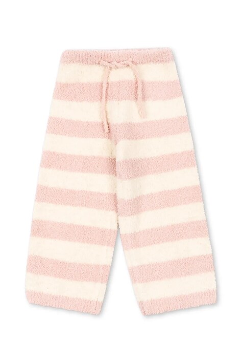 Konges Sløjd Nohavice jogger detské SOFTY PANTS ružové regular waist KS106238