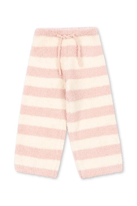 Konges Sløjd Nohavice jogger detské SOFTY PANTS ružové regular waist KS106238