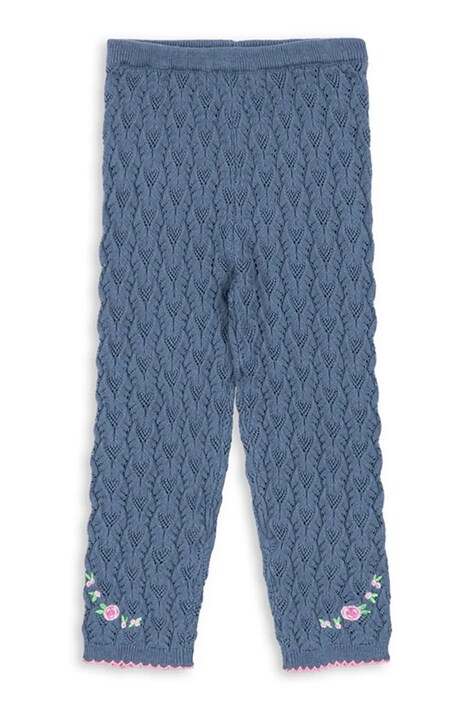 Konges Sløjd Legíny detské s bavlnou ROSIER PANTS ružové high waist KS106225