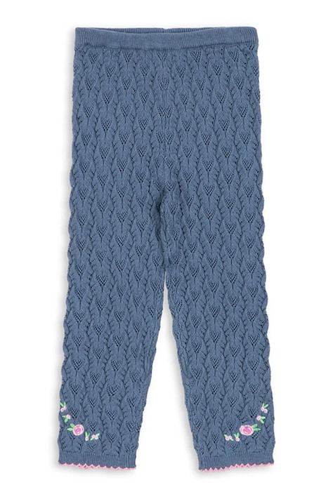 Konges Sløjd Legíny detské s bavlnou ROSIER PANTS ružové high waist KS106225