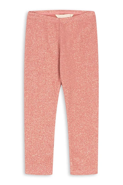 Konges Sløjd Tajice za djecu s pamukom ROLI PANTS OCS roze srednje visoki struk KS106218
