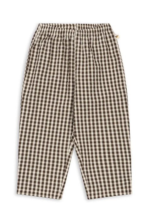 Konges Sløjd Παντελόνι παιδικό βαμβακερό KIM PANTS GOTS καφέ κανονική KS106067