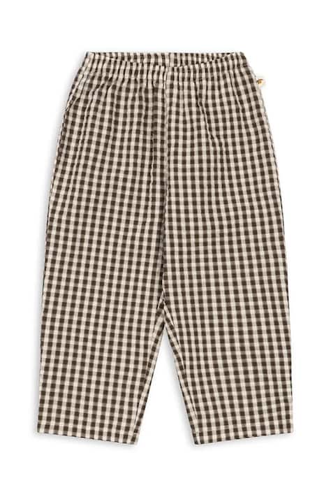 Konges Sløjd Παντελόνι παιδικό βαμβακερό KIM PANTS GOTS καφέ κανονική KS106067