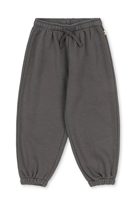 Konges Sløjd Спортивні штани дитячі з бавовною LOU SWEAT PANTS GOTS сірі regular waist KS106106
