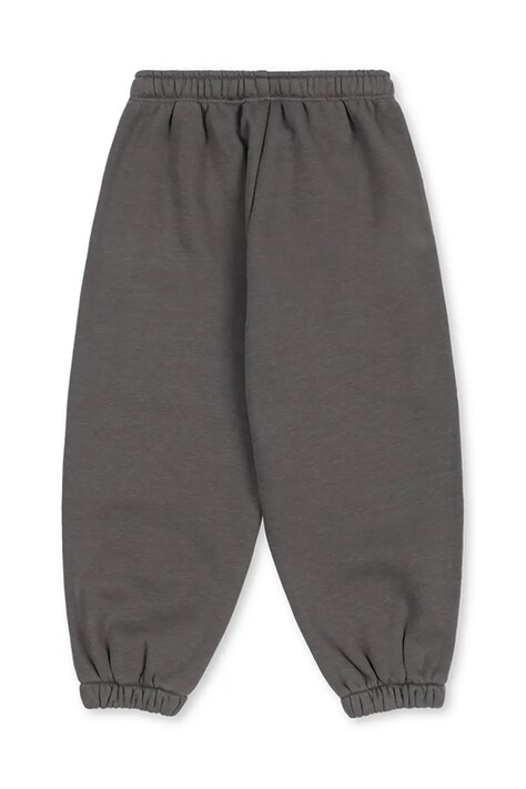 Konges Sløjd Spodnie dresowe dziecięce z bawełną LOU SWEAT PANTS GOTS szare regular waist KS106106