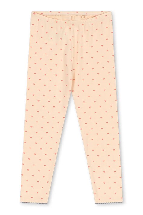 Konges Sløjd κολάν παιδικά βαμβακερά με ελαστάν BASIC PANTS GOTS ροζ κανονική KS105899