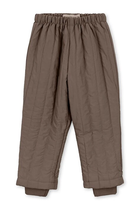 Konges Sløjd Termo kalhoty dětské JUNO PANTS hnědé KS105730