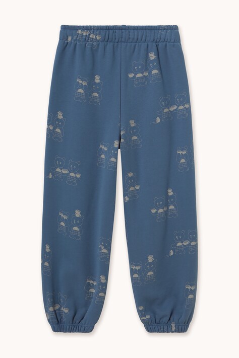 Tinycottons Spodnie dresowe dziecięce bawełniane TINY TEA ROOM SWEATPANT niebieskie regular waist AW26-333