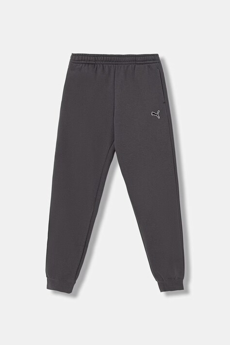 Puma spodnie dresowe dziecięce z bawełną ESS ELEVATED Sweatpants FL szare regular waist 694702