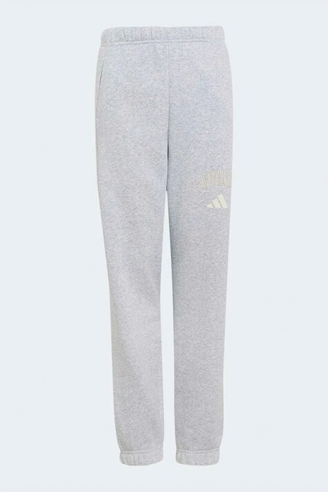 adidas spodnie dresowe dziecięce z bawełną SEASONALS szare regular waist KS5127