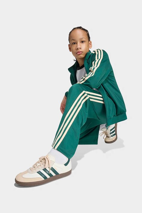 adidas Originals spodnie dresowe dziecięce zielone regular waist HZ6656