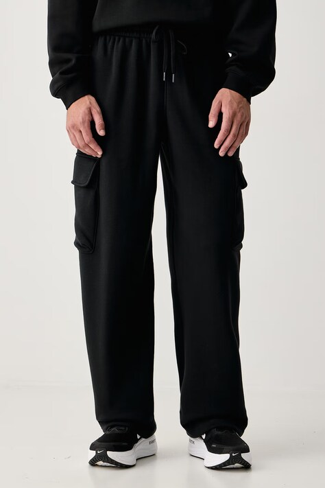 Jordan Spodnie dresowe męskie z bawełną Brooklyn Fleece czarne regular waist IO1816.010
