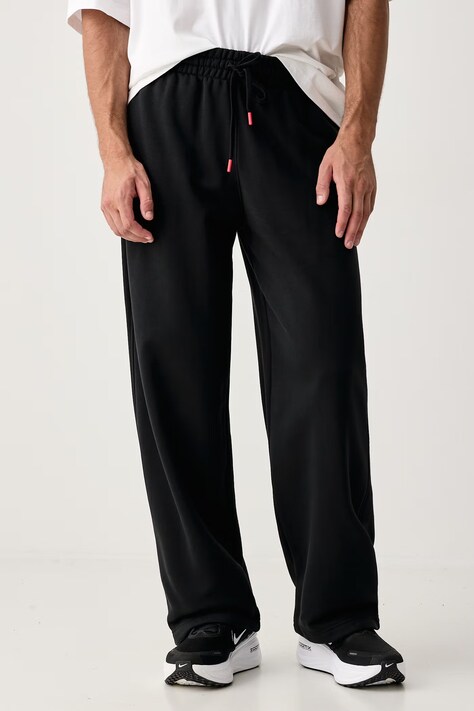 Jordan Spodnie dresowe męskie z bawełną Flight Fleece czarne regular waist IW6372.010