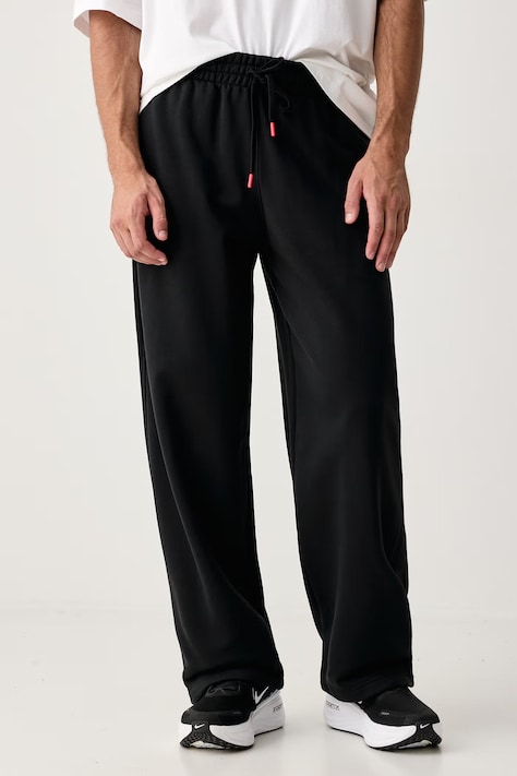Jordan Spodnie dresowe męskie z bawełną Flight Fleece czarne regular waist IW6372.010