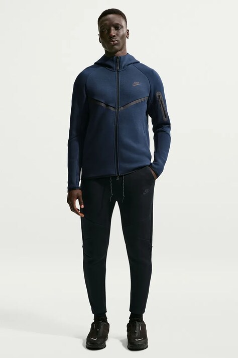 Nike Sportswear Spodnie joggery męskie z bawełną Tech czarne regular waist HV0959.010