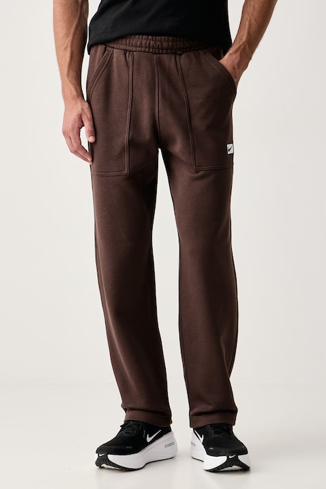 Nike Sportswear Tepláky pánské s bavlnou hnědé regular waist IV5627.237