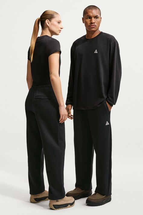 Nike ACG: All Conditions Gear Παντελόνι επίσημο ανδρικό με βαμβάκι ACG Tuff Fleece μαύρο κανονική IH0717.010