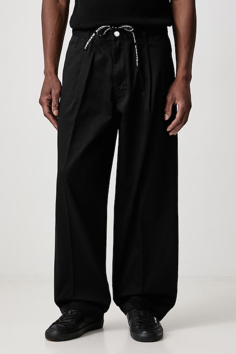 Human Made Spodnie męskie czarne regular waist HM32PT013