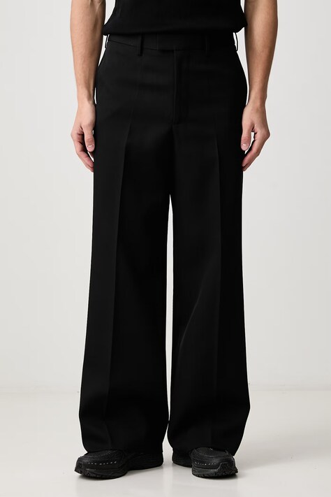 Undercover Штани вовняні чоловічі чорні high waist UC2F4506