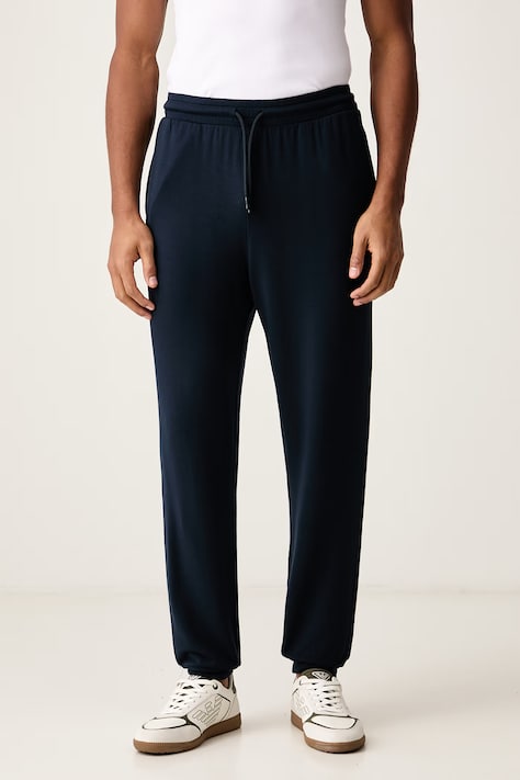 Emporio Armani Underwear Spodnie lounge męskie z modalem granatowe high waist EM000500 AF25035
