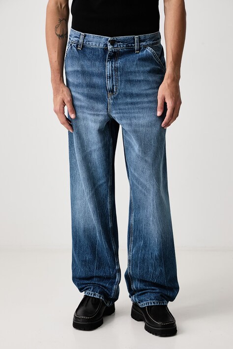 Carhartt WIP Single Knee дънки relaxed fit мъжки сини I032024.017X