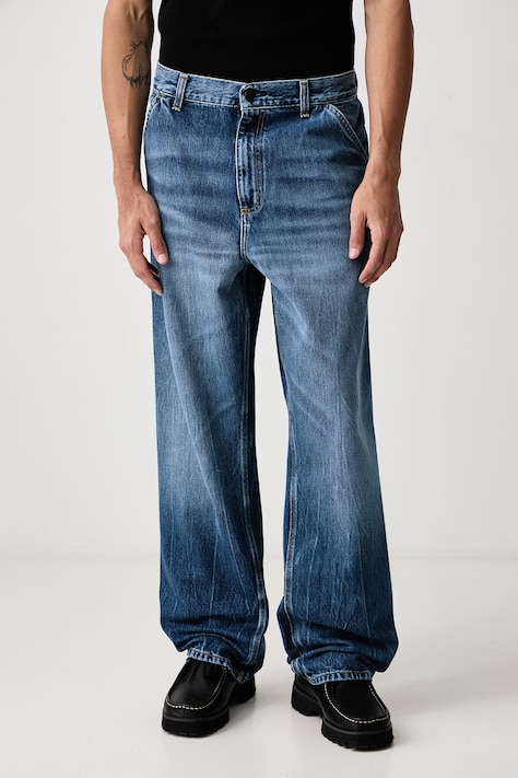 Carhartt WIP Single Knee дънки relaxed fit мъжки сини I032024.017X
