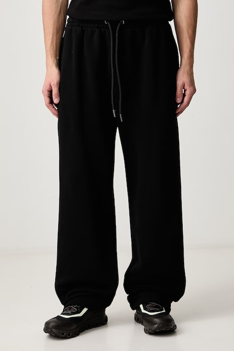 Off-White Bacco Arrow sweatpants cotton Men's black regular waist 44MCH05AF26F005001