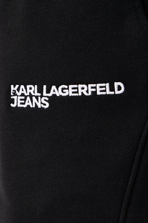 Karl Lagerfeld Jeans спортивні штани чоловічі бавовняні — AW26-SPMZE6, чорний — фото 4