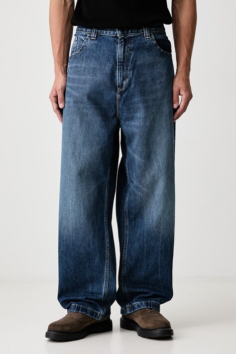Carhartt WIP Brandon Pant jeansy loose męskie niebieskie I035893