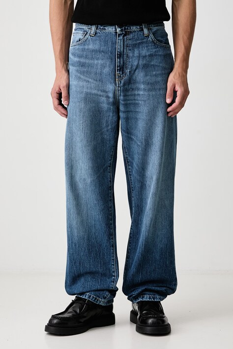 Carhartt WIP Aaron Pant jeansy tapered męskie niebieskie I036728