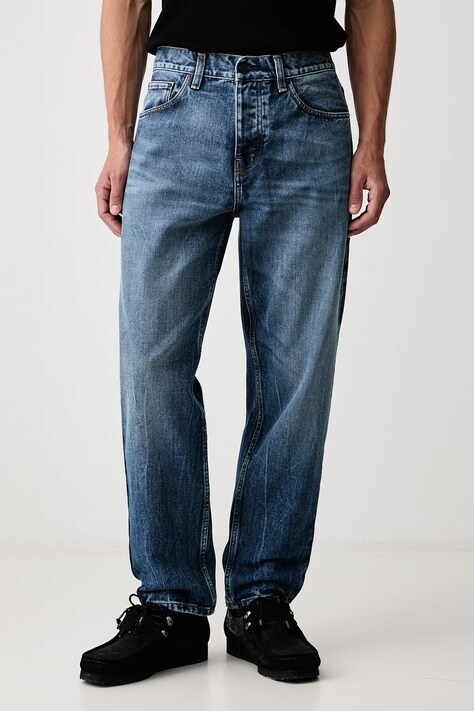 Carhartt WIP Newel Pant jeansy relaxed fit męskie niebieskie I029208