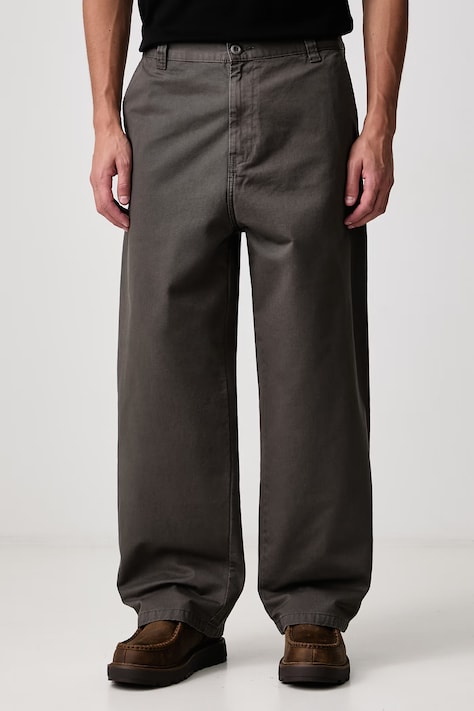 Carhartt WIP Brady Pant spodnie bawełniane męskie zielone regular waist I035655