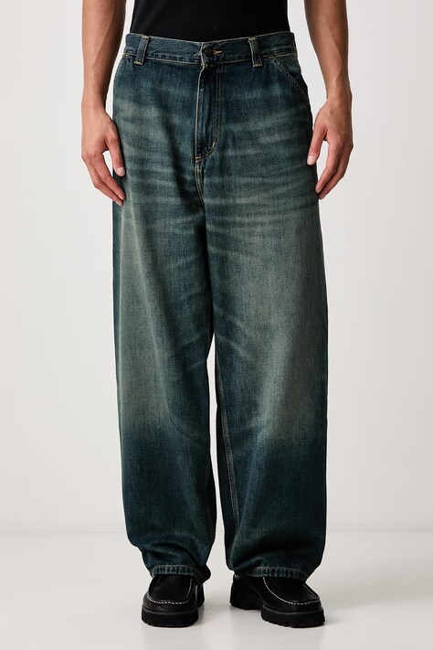 Carhartt WIP OG Single Knee Pant jeansy loose męskie granatowe I034871