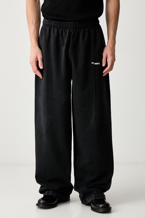 Vetements Sweatpants cotton Men's black regular waist MH27SP192B