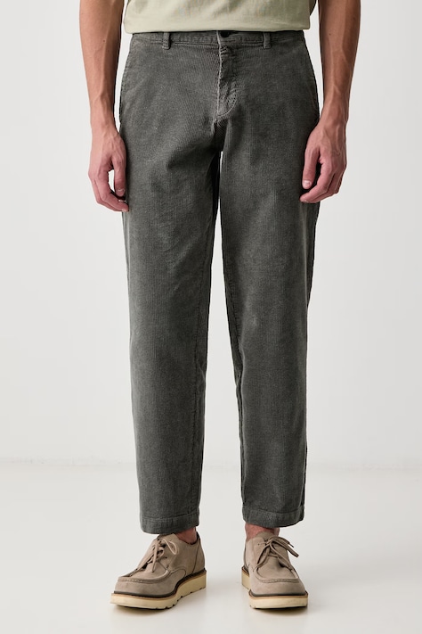BOSS Orange Брюки для мужчин из вельвета Chino_Tapered_N1 зелёные high waist 50569442