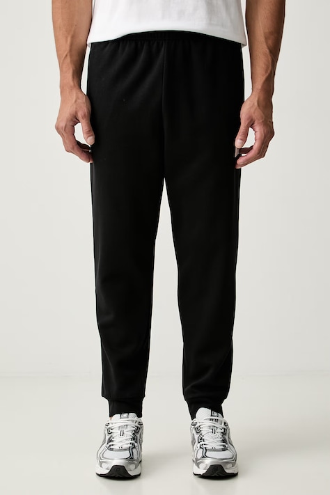 The North Face spodnie dresowe męskie z bawełną czarne regular waist NF0A8JB0JK31