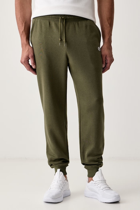 Under Armour Spodnie dresowe męskie z bawełną Rival zielone 6017021
