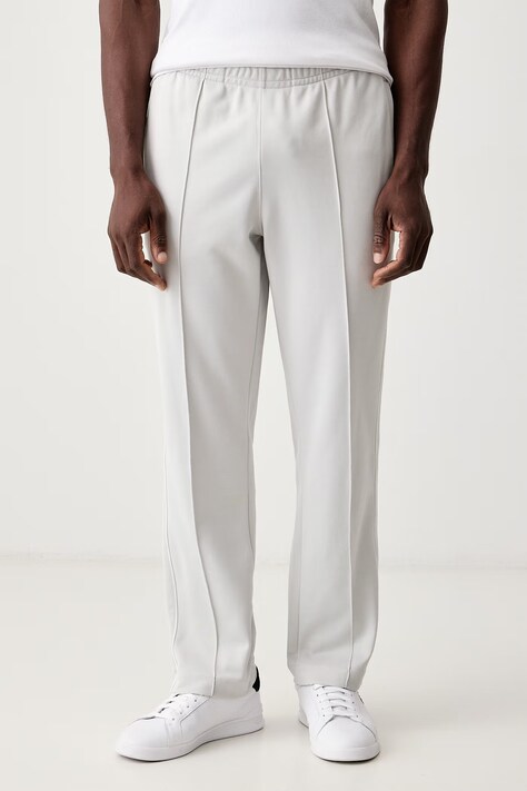 Lacoste Spodnie dresowe męskie z bawełną szare regular waist XH0628
