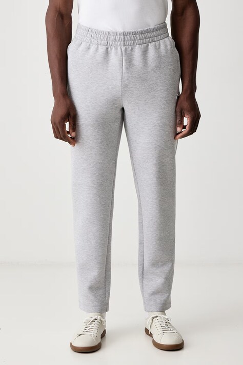 Lacoste Spodnie dresowe męskie z bawełną szare regular waist XH0142