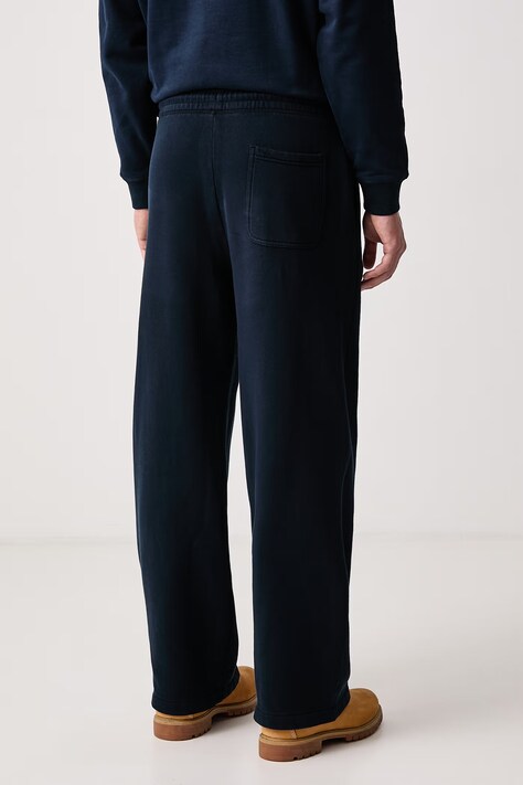 Tommy Jeans Spodnie dresowe męskie z bawełną granatowe regular waist DM0DM23729
