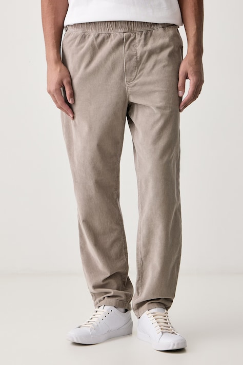 Tommy Jeans Spodnie męskie sztruksowe beżowe regular waist DM0DM23537