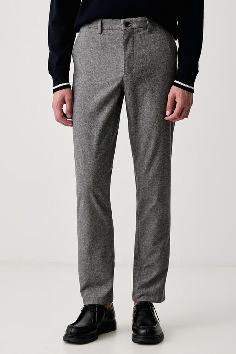 Tommy Hilfiger Панталон slim fit мъжки с памук сив MW0MW44823