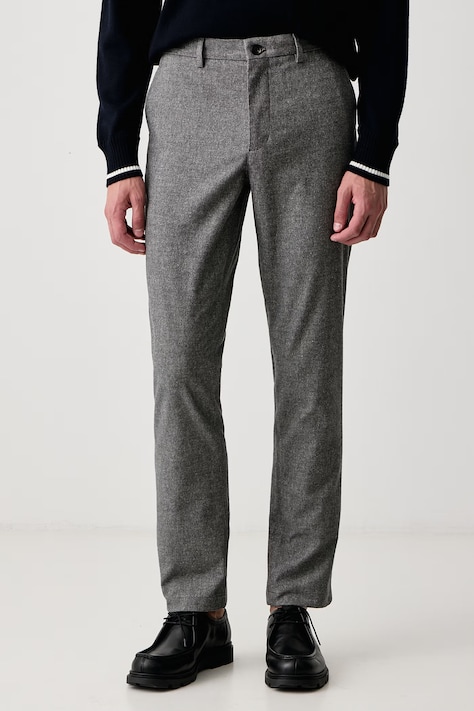Tommy Hilfiger Панталон slim fit мъжки с памук сив MW0MW44823