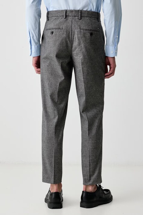 Tommy Hilfiger Spodnie męskie z bawełną szare regular waist MW0MW45058
