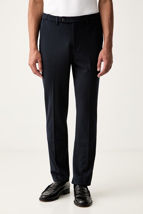 Tommy Hilfiger παντελόνι slim fit ανδρικό σκούρο μπλε κανονική MW0MW44869